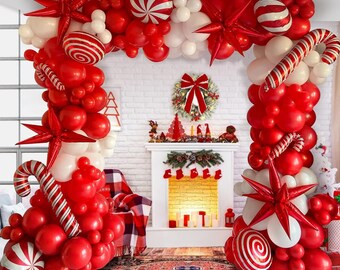 Christmas Balloon Garland Arch Kit Holiday Christmas Party