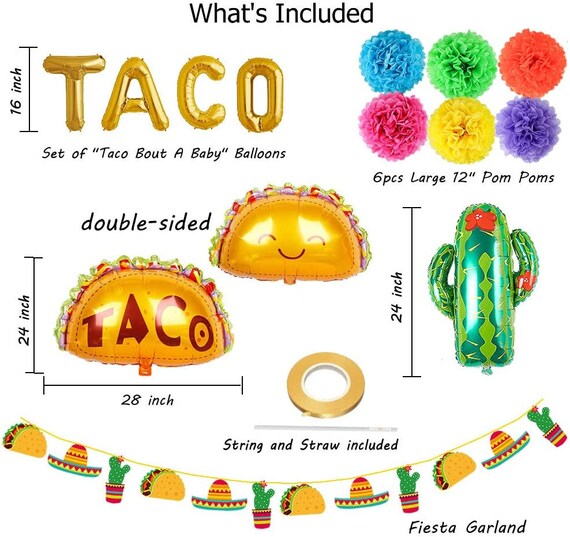 thumbnail image 2 of Taco Bout A Baby Balloons 2 of 14