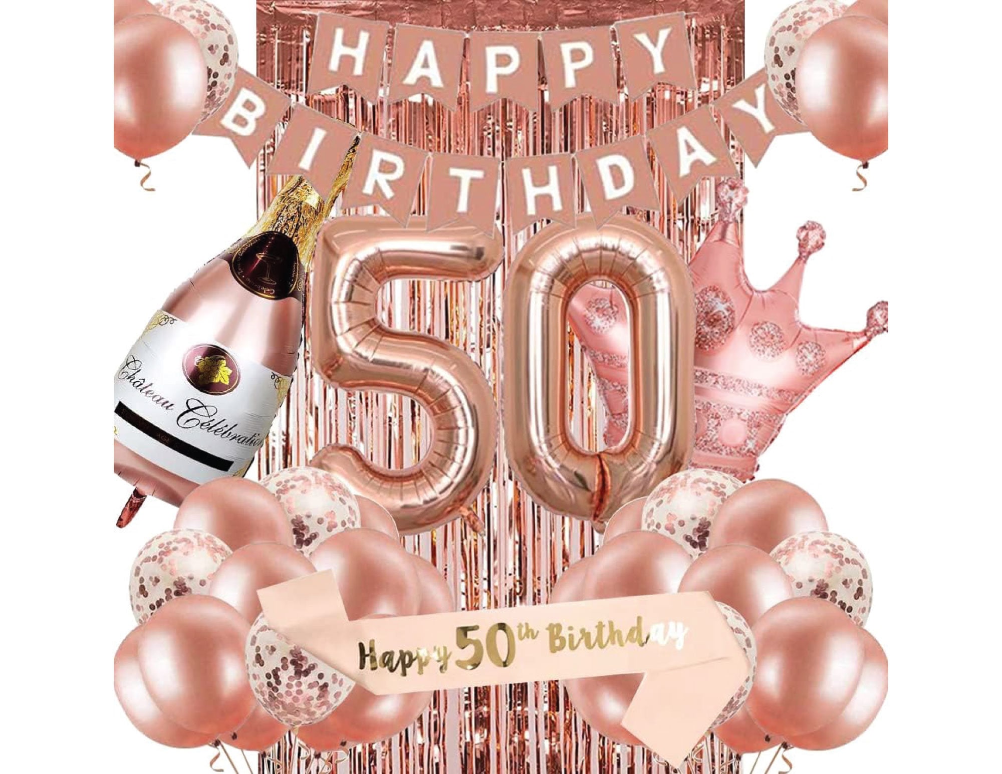 Personalised Birthday Banner Photo Silver Gold Rose Gold Party Wedding Poster