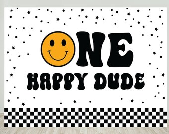 Aperturee Smile Emoticon One Happy Dude Birthday Rectangle Backdrop