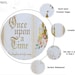 Once Upon a Time Backdrop Banner Pink Floral Gold Castle Princess ...