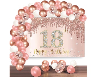 18 Happy Birthday Clear Stuffing Balloons 