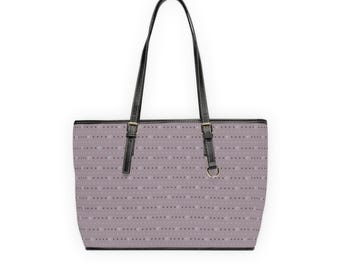 Elegante borsa tote in similpelle stampata, con stampa su entrambi i lati.