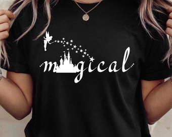 Bella Canvas Princess Tinker Bell Tshirt, Disney Vacation Tee