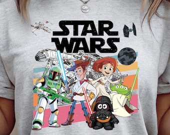 Disney Woody and Friends Star Wars Shirt, Toy Story T-Shirt