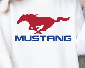 Gildan Ford Mustang Hoodie, American Muscle Car Sweater