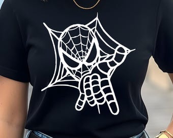 Spiderman T-shirt, Spider Web Design, Super Hero Shirt