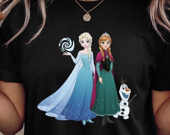 Frozen T-Shirt, Princesses Tee, Elsa Anna Olaf