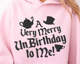 Alice in Wonderland Unbirthday Hoodie, Disney Sweater