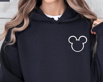 Minimalist Mickey Mouse Pocket Hoodie - Disneyworld, Disneyland