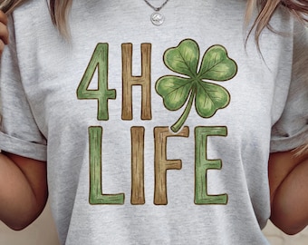 Retro 4H Life Shirt, Vintage 4-H Club T-Shirt, Future Farmer, Livestock Show, Farm Apparel