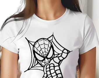 Spiderman T-shirt, Super Hero Spider Tee, Matching Dad Son Shirts