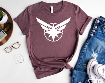 Captain Marvel Shirt, Superhero T-shirt