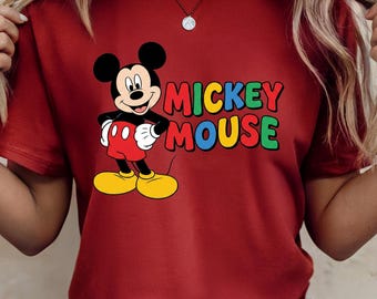 Classic Mickey Mouse Shirt, Disney Family Trip T-Shirt, Retro Design