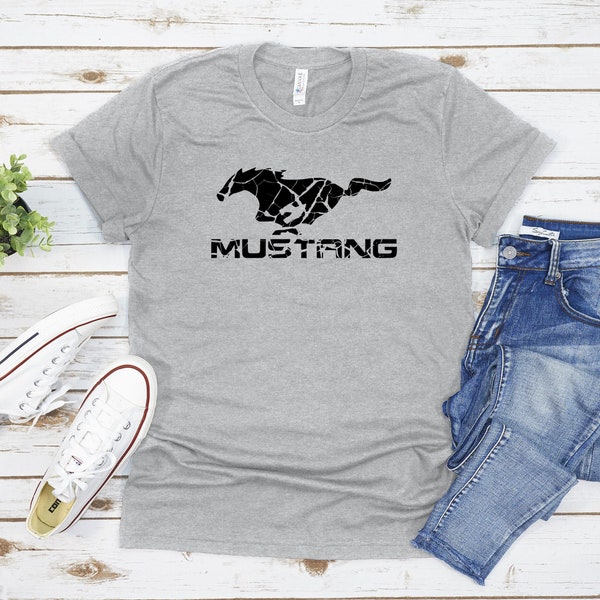 FORD Mustang Vintage T-Shirt de la Collection Officielle Ford Mustang