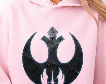 Star Wars Hoodie, Rebel Alliance, Jedi Logo, Gildan Sweatshirt