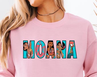 Moana Sweatshirt, Disney Princess Hoodie