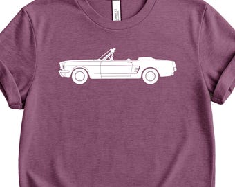 Mustang 1966 Convertible T-Shirt, Ford Mustang Tee, Ford Mustang 1966 Shirt, Bella Canvas Tshirt, Soft Material, DTF Print, Fast Shipping
