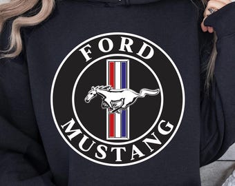 Sudadera con capucha Ford Mustang, suéter de coche clásico americano