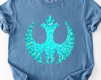 Star Wars Rebel Alliance Tshirt, Rebel Alliance Shirt, Star Wars Tee, Comfort Colors 1717 T-Shirt, Cotton Material, DTF Print, Fast Delivery