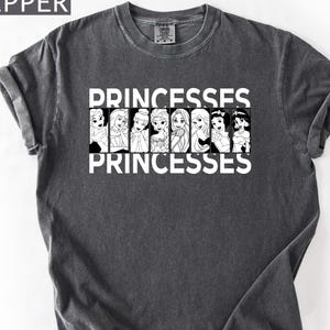 Princesses Shirt, Comfort Colors® 1717 Tee, Disney Tshirt