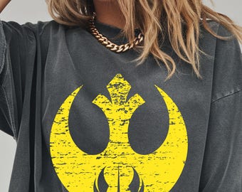 Comfort Colors Star Wars Rebel Alliance Shirt, Vintage Jedi Order Logo Tee