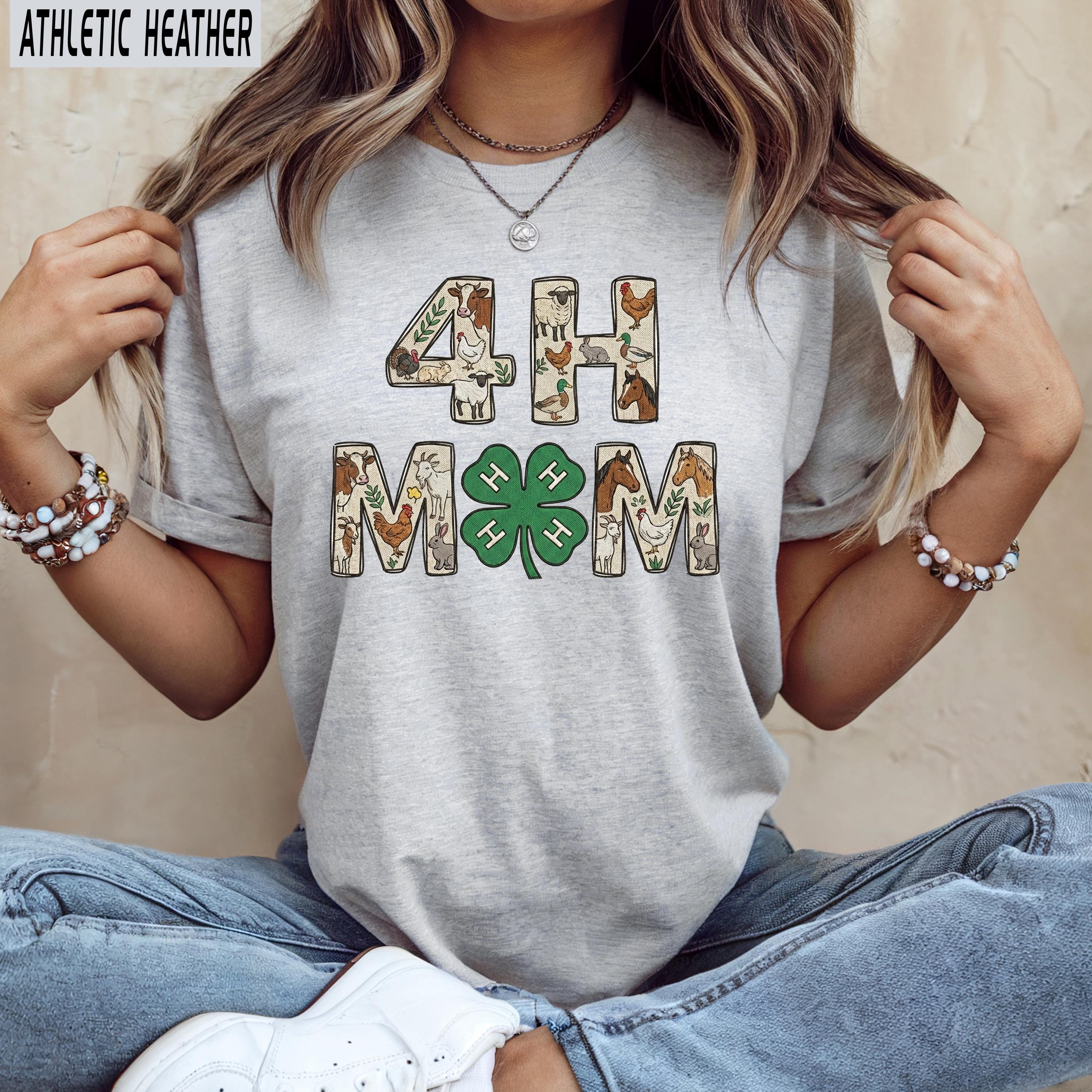 4H Mom T-shirt, 4-H Animals Tee - Etsy