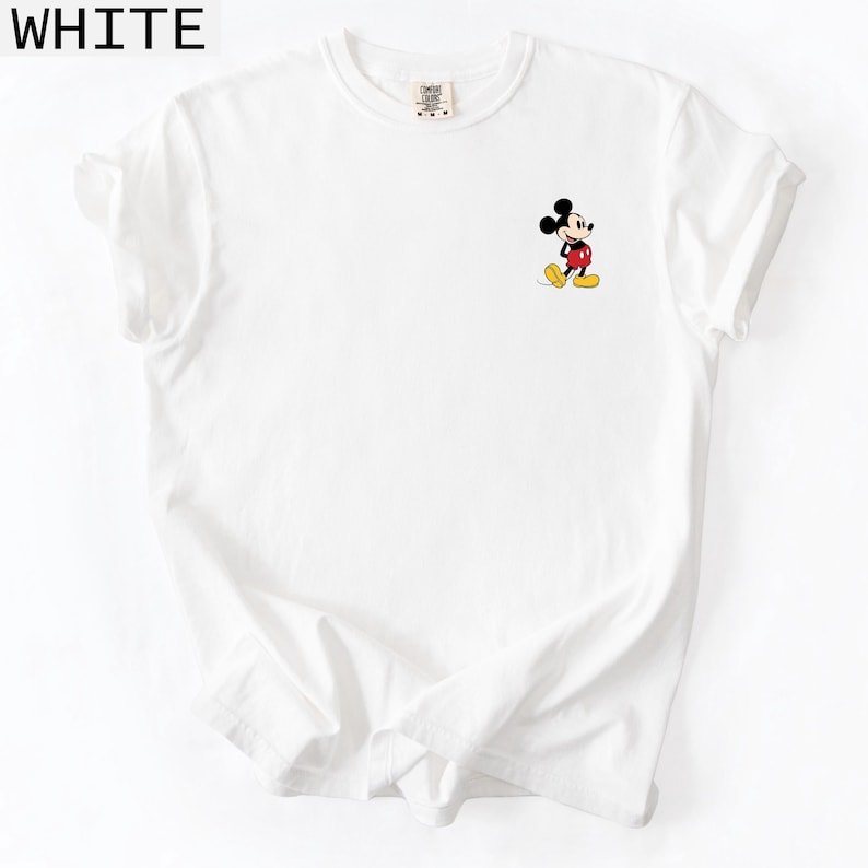 Pocket Size Mickey Mouse Tshirt, Comfort Colors® 1717 Tee, Disney Shirt immagine 3