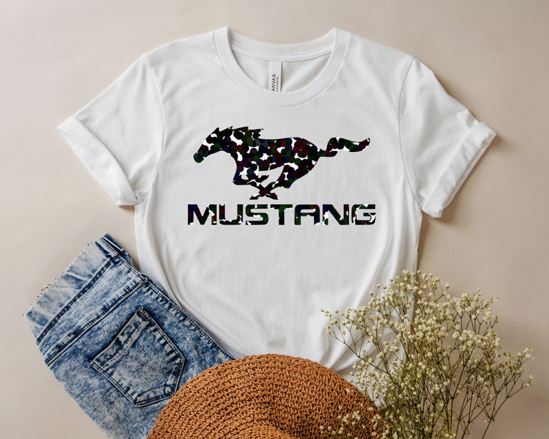 T-shirt Ford Mustang Rayure Verte - American Muscle Car - Homme - Tee Hunt