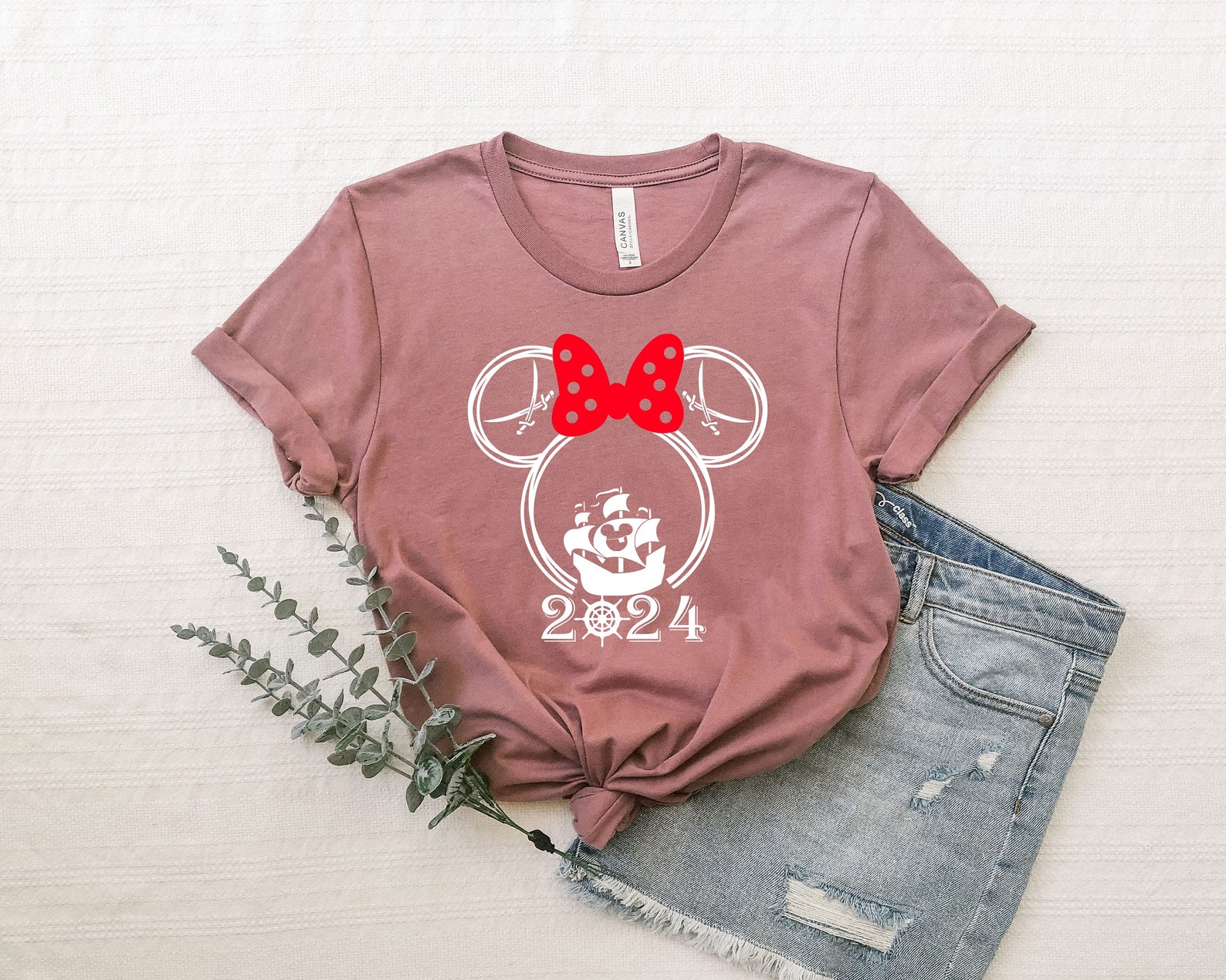 Disney Pirate 2024 Tshirt Minnie Pirate 2024 Tshirt Disney Etsy