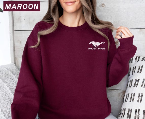 Puzzle Mustang Sweatshirt, American Muscle Car Hoodie
