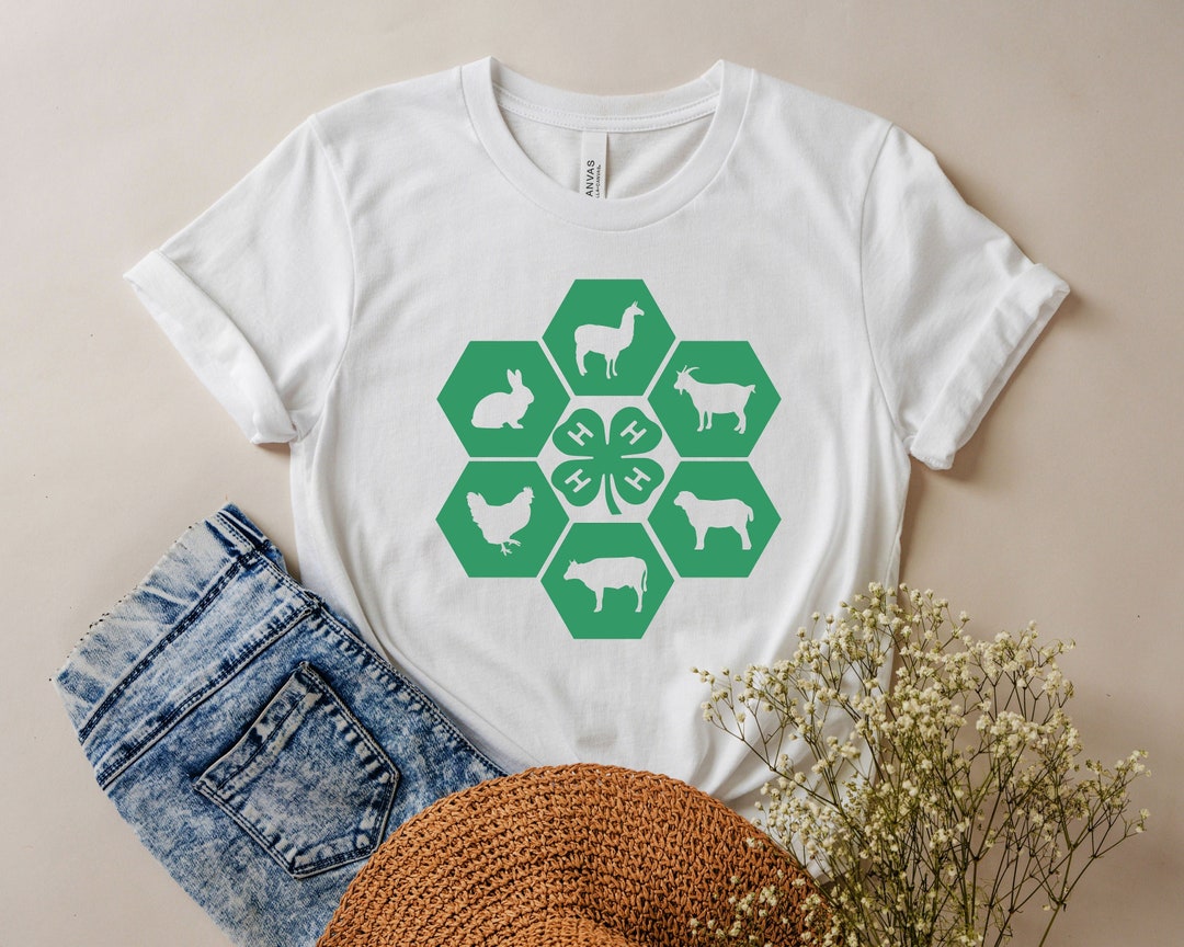 4-H Animals Graphic T-shirt, Farm Life Tee - Etsy