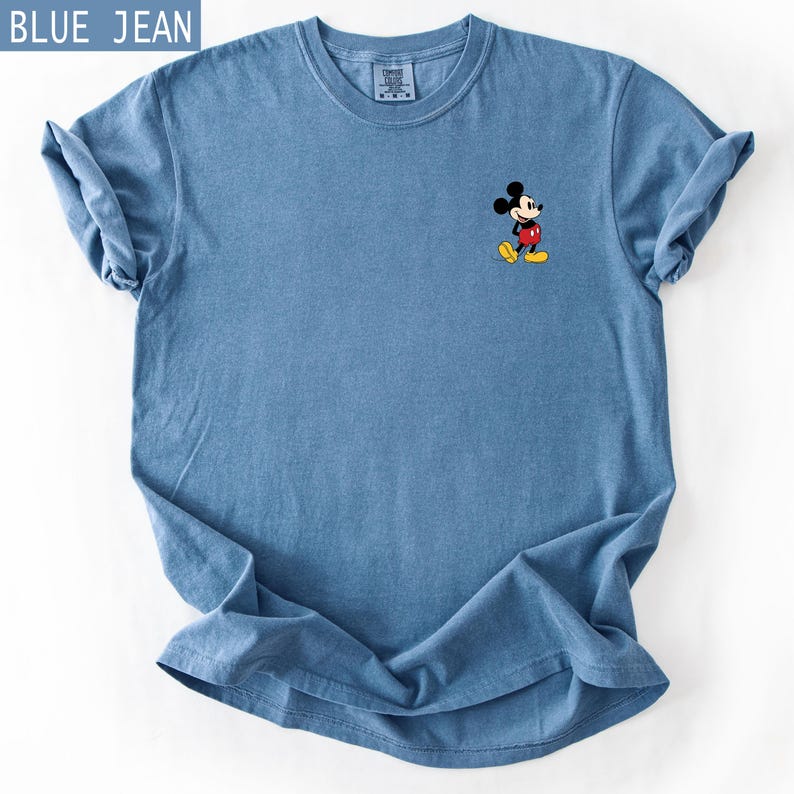 Pocket Size Mickey Mouse Tshirt, Comfort Colors® 1717 Tee, Disney Shirt immagine 2