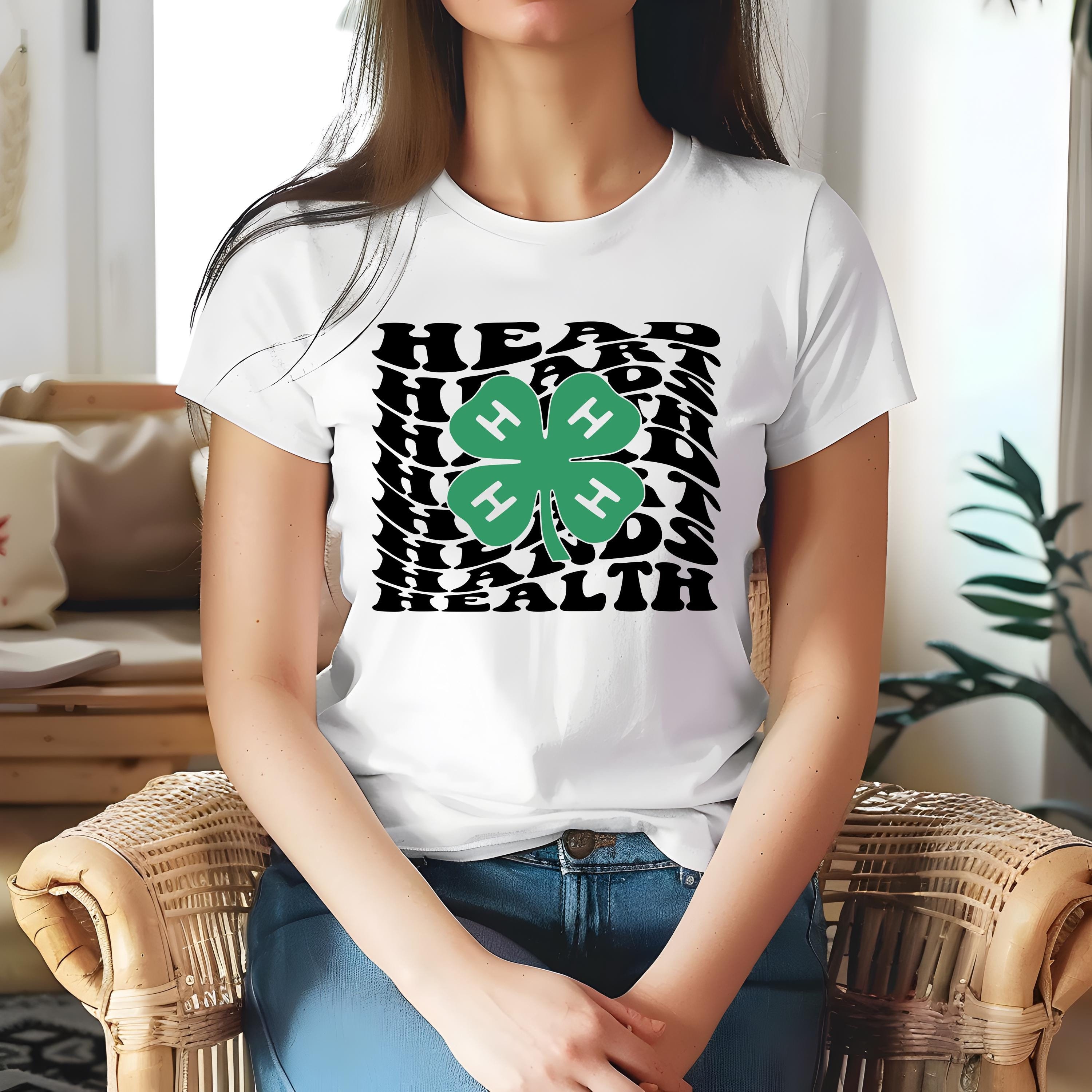 Retro 4-H Life Tshirt, Wavy 4-H Life Shirt, Hands Head T