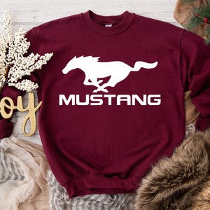 Ford Mustang Sweatshirt, Mustang The Legend Lives Hoodie, American Muscle Sweaters, Classic Cars Mustang Hoodies, Mustang Lovers Sweatshirts