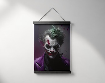 Joker Art Print | B2 Poster, Home Decor with Magnetic Frame