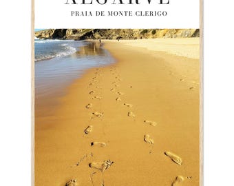 Praia de Monte Clerigo, Algarve original Photography Print, Framed Wall Art from Portugal | Coastal Home Decor Gift Idea for Travel Lovers