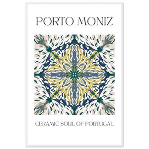 Porto Moniz, Azulejo Poster Portugal – Framed Wall Art – Ceramic Print – Souvenir – Travel Decor – Gift Idea