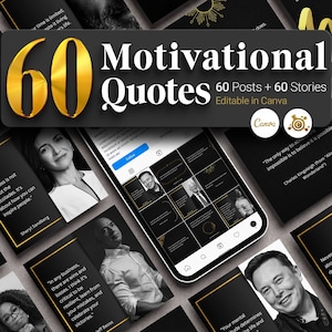 Instagram Motivation Zitat Vorlage, Motivationszitate Social Media Post, Inspirierende Zitate, Zitat Social Media, Zitate Canva Vorlagen