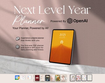 AI-Powered Digital Planner: Goal Tracker, Wellness & Productivity (iPad)
