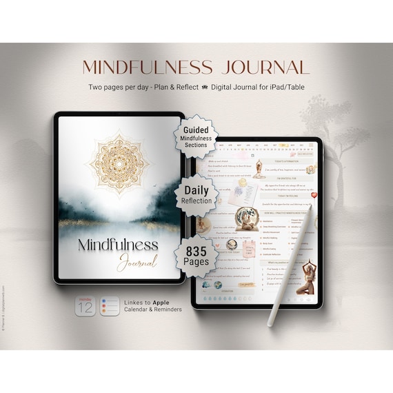 Digital Mindfulness Journal for iPad | Self-Care & Wellness Planner | GoodNotes Notability