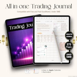 Digital Trading Journal for iPad & Tablet: Forex, Crypto, Stocks (PDF Download)