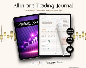 Diario de trading digital para iPad y tabletas: Forex, criptomonedas y acciones (Descarga PDF)