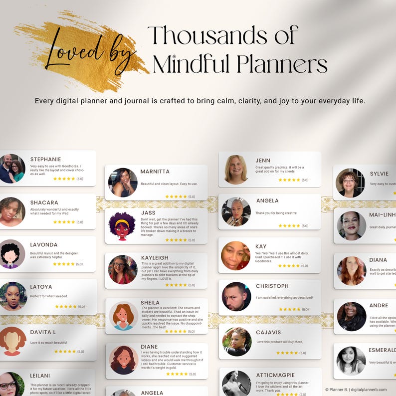 Digital Mindfulness Journal for iPad | Self-Care & Wellness Planner | GoodNotes Notability imagen 11