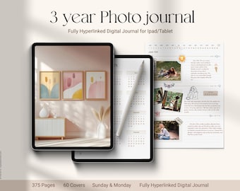 Diario fotográfico de 3 años: Diario de recuerdos digitales (PDF sin fecha)