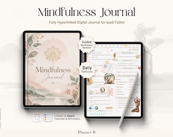 Digital Mindfulness Journal for iPad | Self-Care & Wellness Planner | GoodNotes Notability