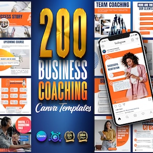 Business Coaching Canva Templates, Social Media Templates for Entrepreneurs, Business Consulting, Digital Marketing Agency, Canva IG post