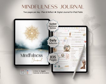 Digital Mindfulness Journal for iPad | Self-Care & Wellness Planner | GoodNotes Notability