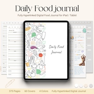 Digital Food Journal & Food Diary – Calorie and Meal Tracker for iPad / Goodnotes (Digital Download)