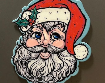 Santa Metal Sign